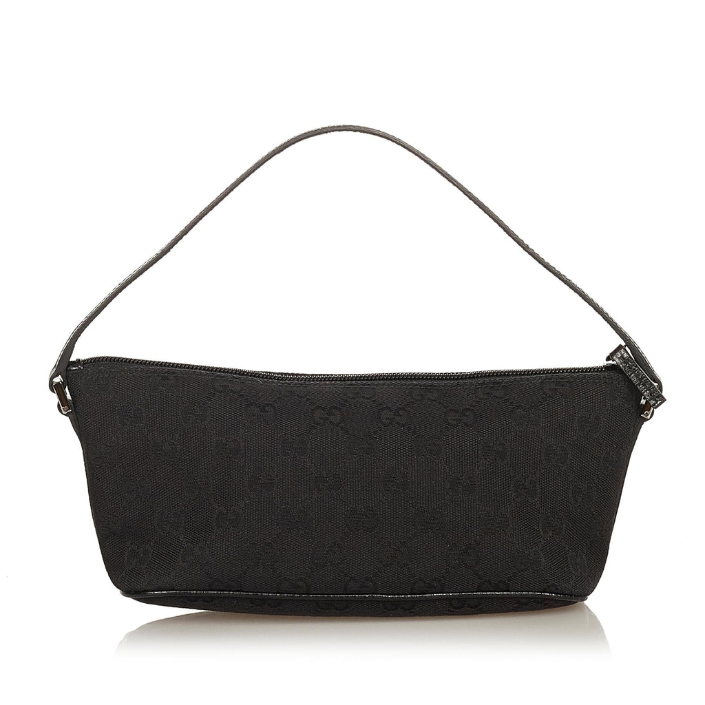Gucci GG Canvas Boat Baguette (SHG-36577)