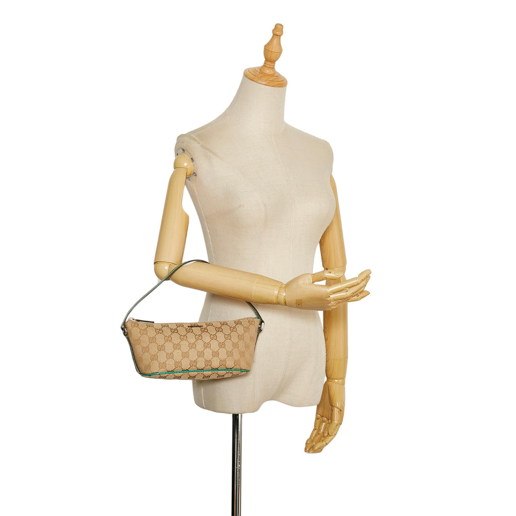 Gucci GG Canvas Boat Pochette (SHG-35382)