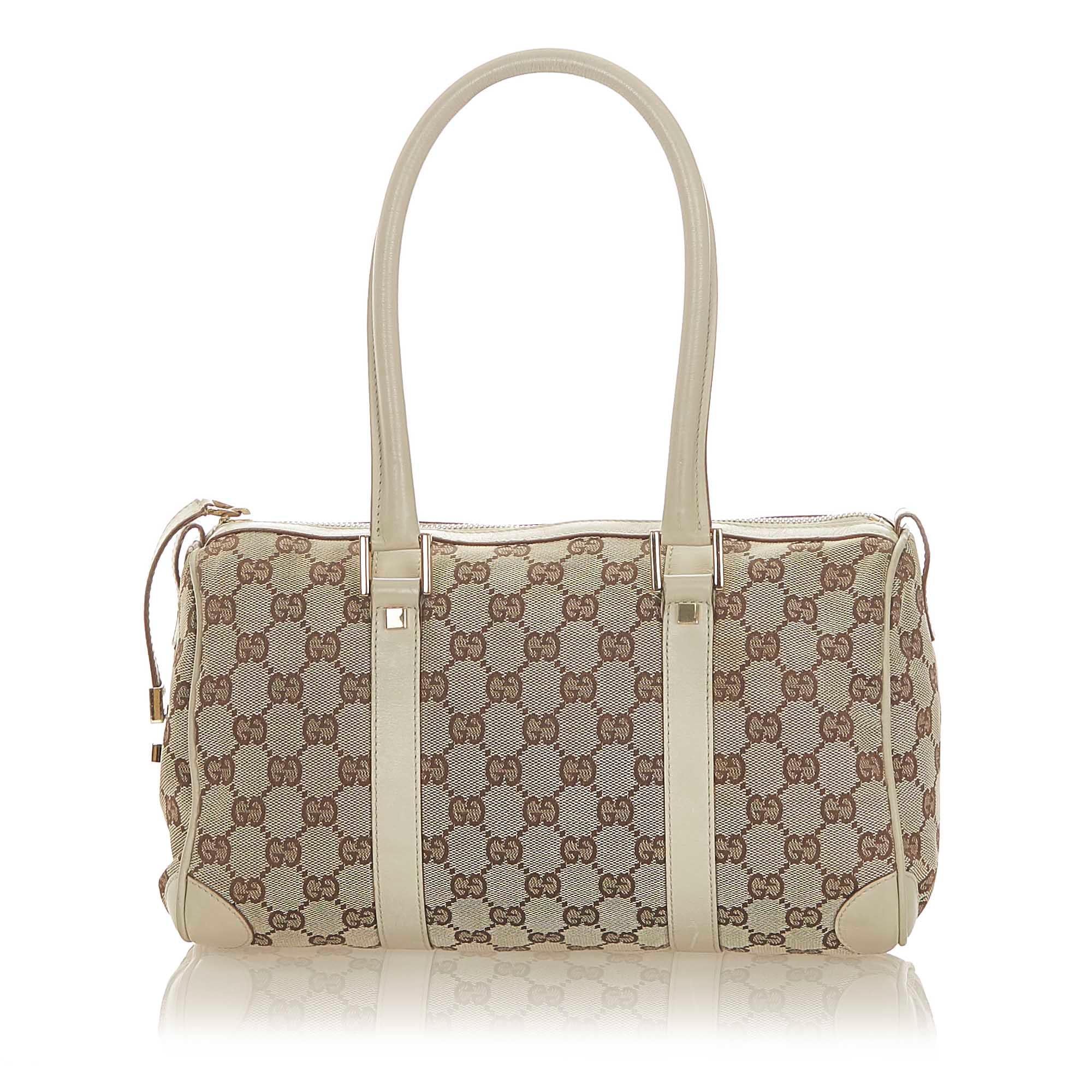 Gucci Gucci Canvas Boston Bag (SHG-20383)