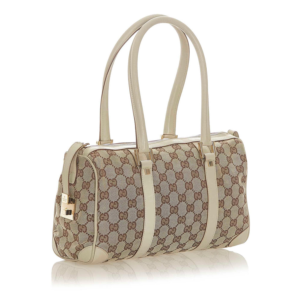 Gucci Gucci Canvas Boston Bag (SHG-20383)