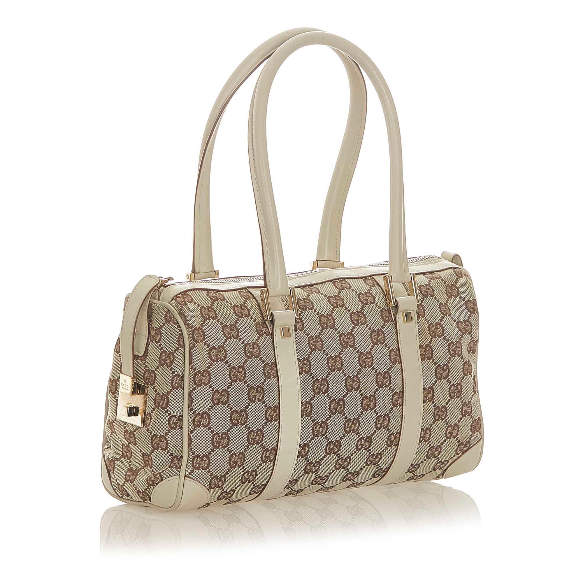 Gucci Gucci Canvas Boston Bag (SHG-20383)