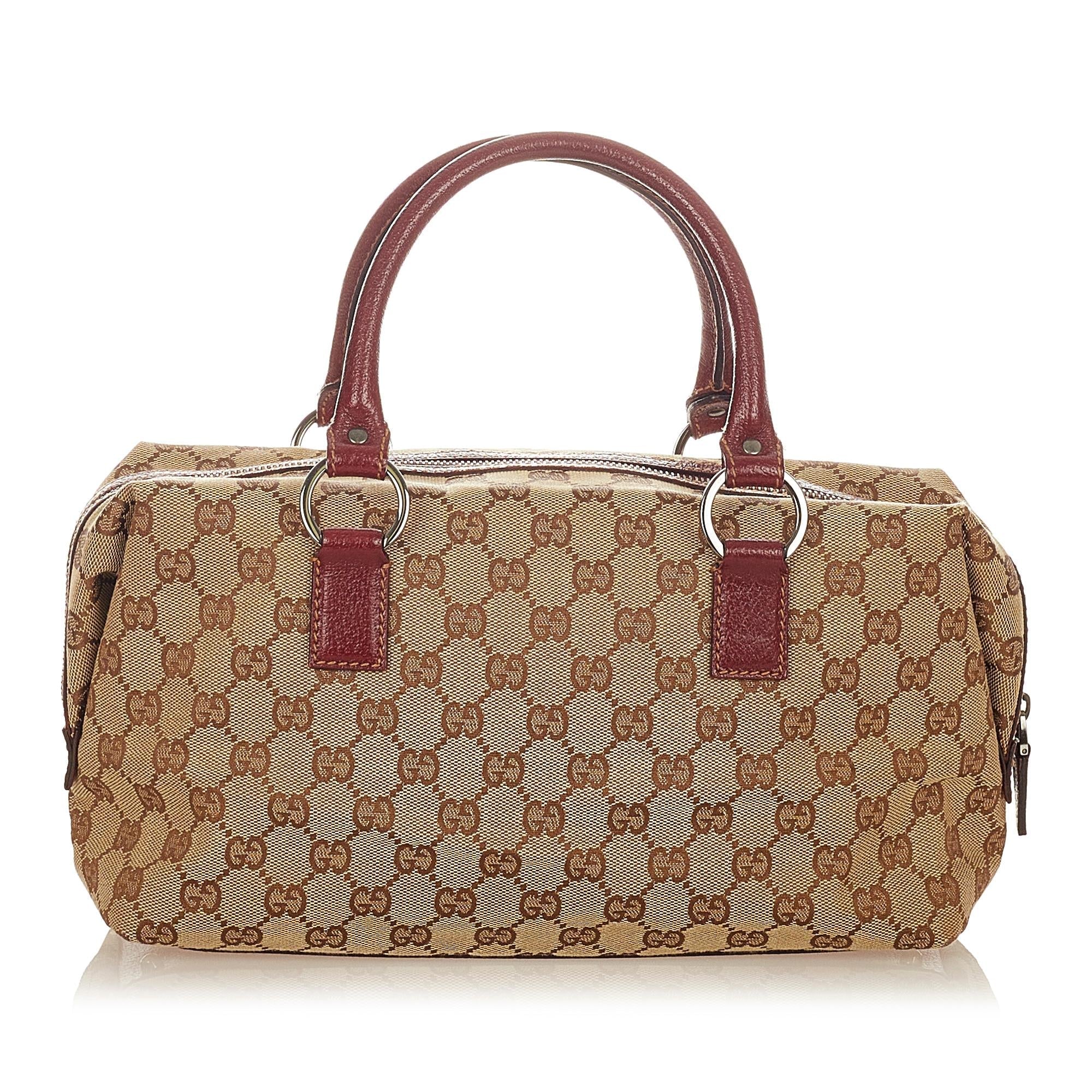 Gucci Gucci Canvas Boston Bag (SHG-24437)