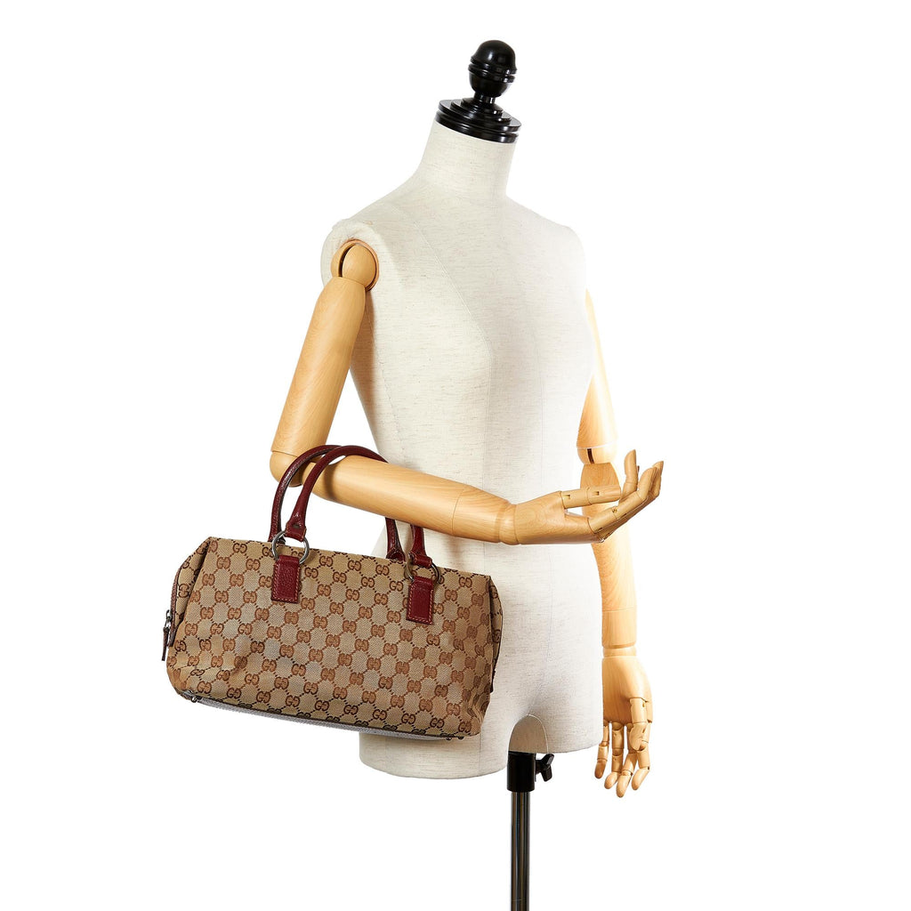 Gucci Gucci Canvas Boston Bag (SHG-24437)