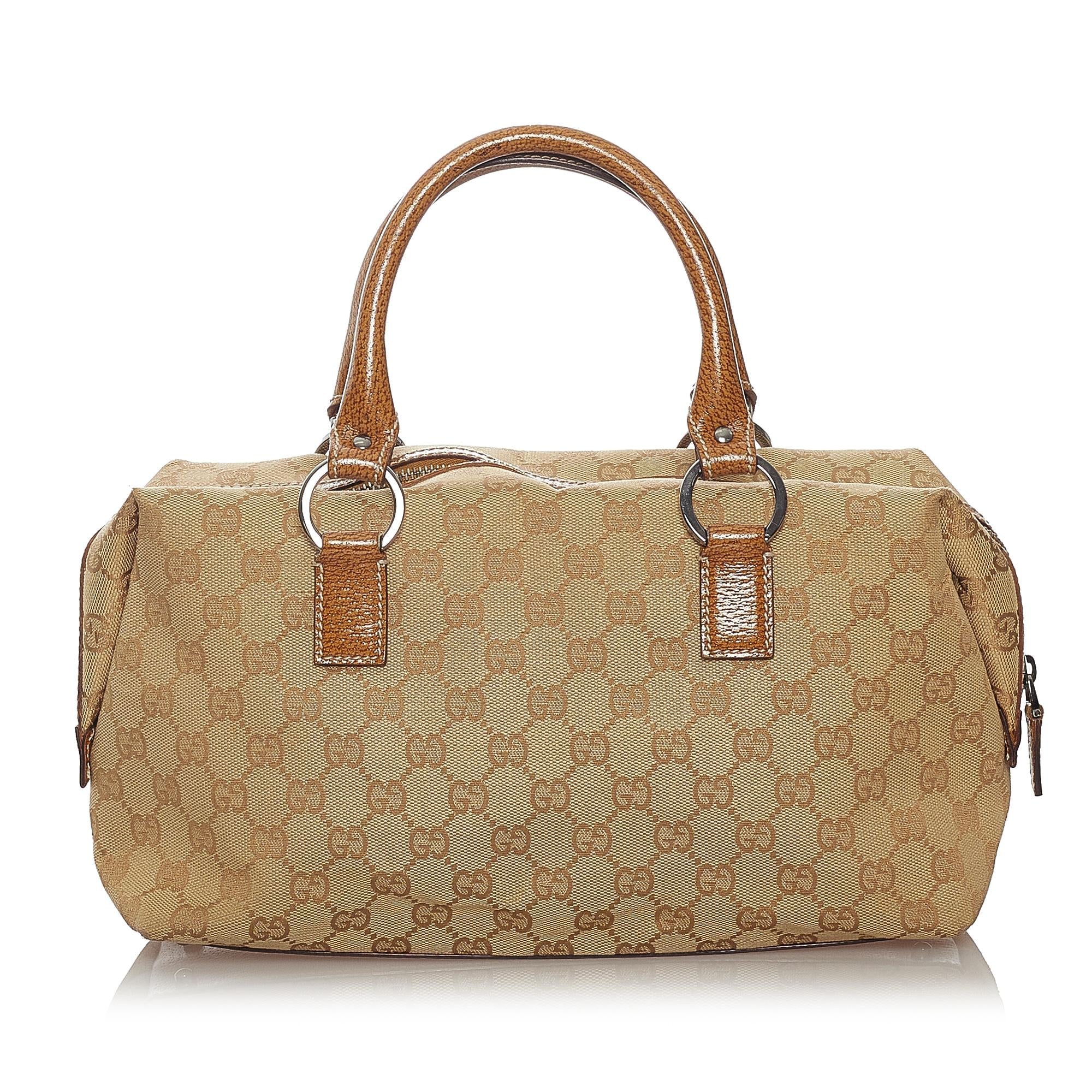 Gucci Gucci Canvas Boston Bag (SHG-27472)