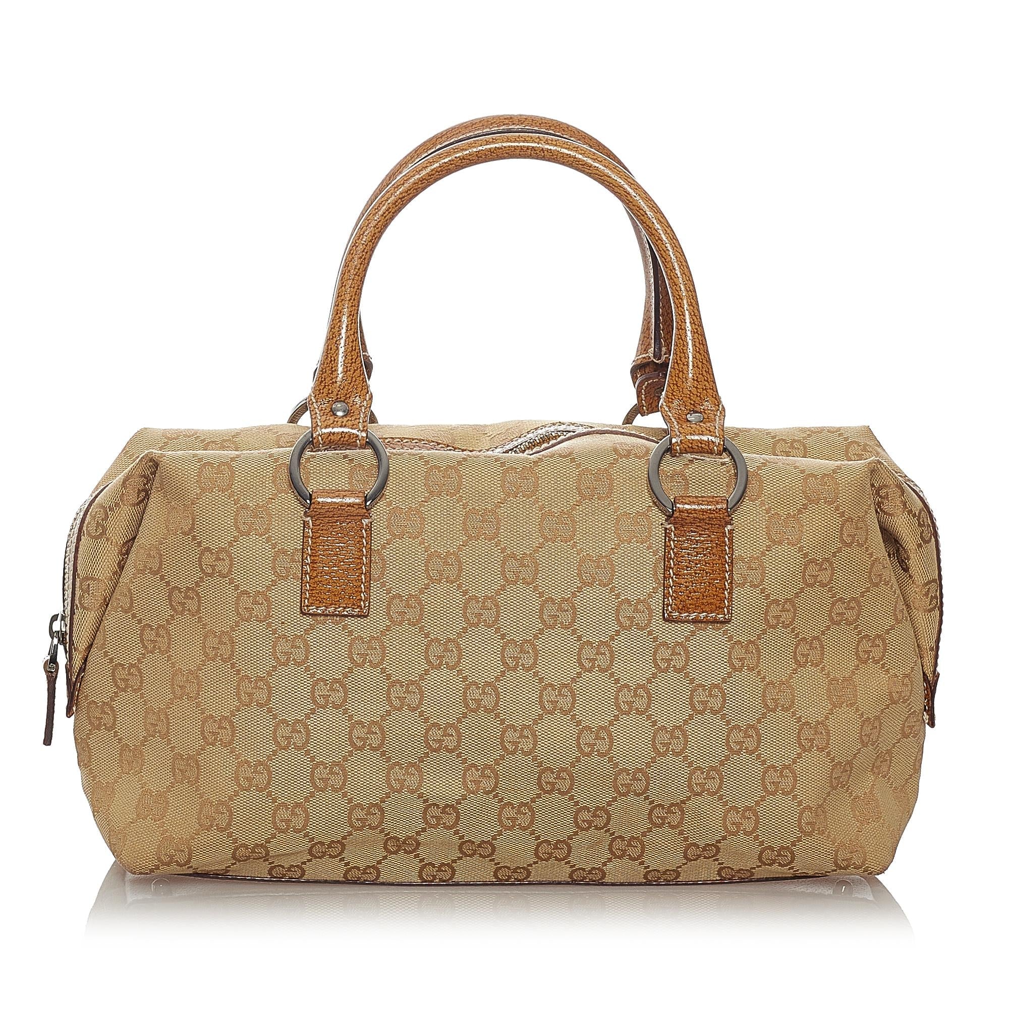 Gucci Gucci Canvas Boston Bag (SHG-27472)