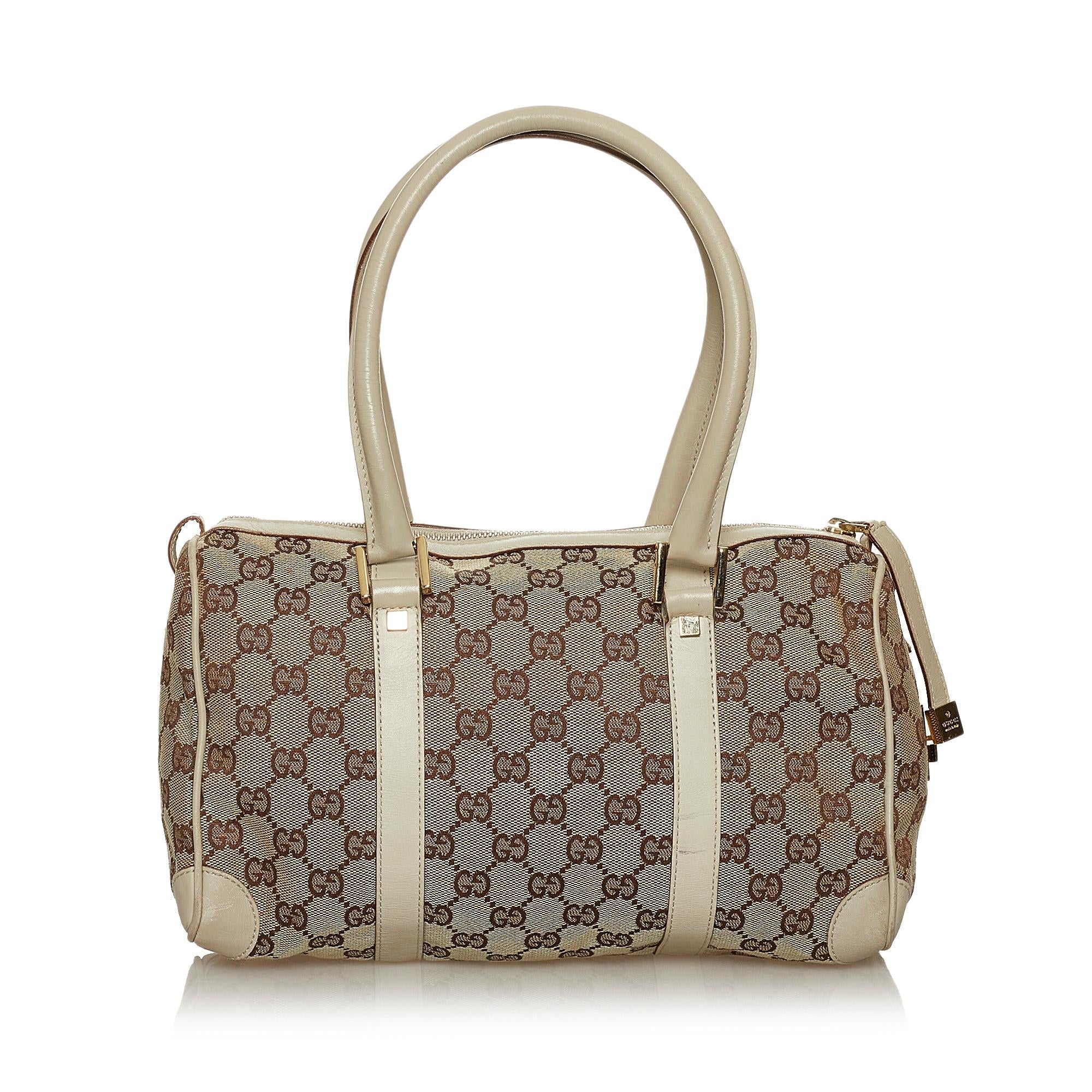 Gucci Gucci Canvas Boston Bag (SHG-28787)