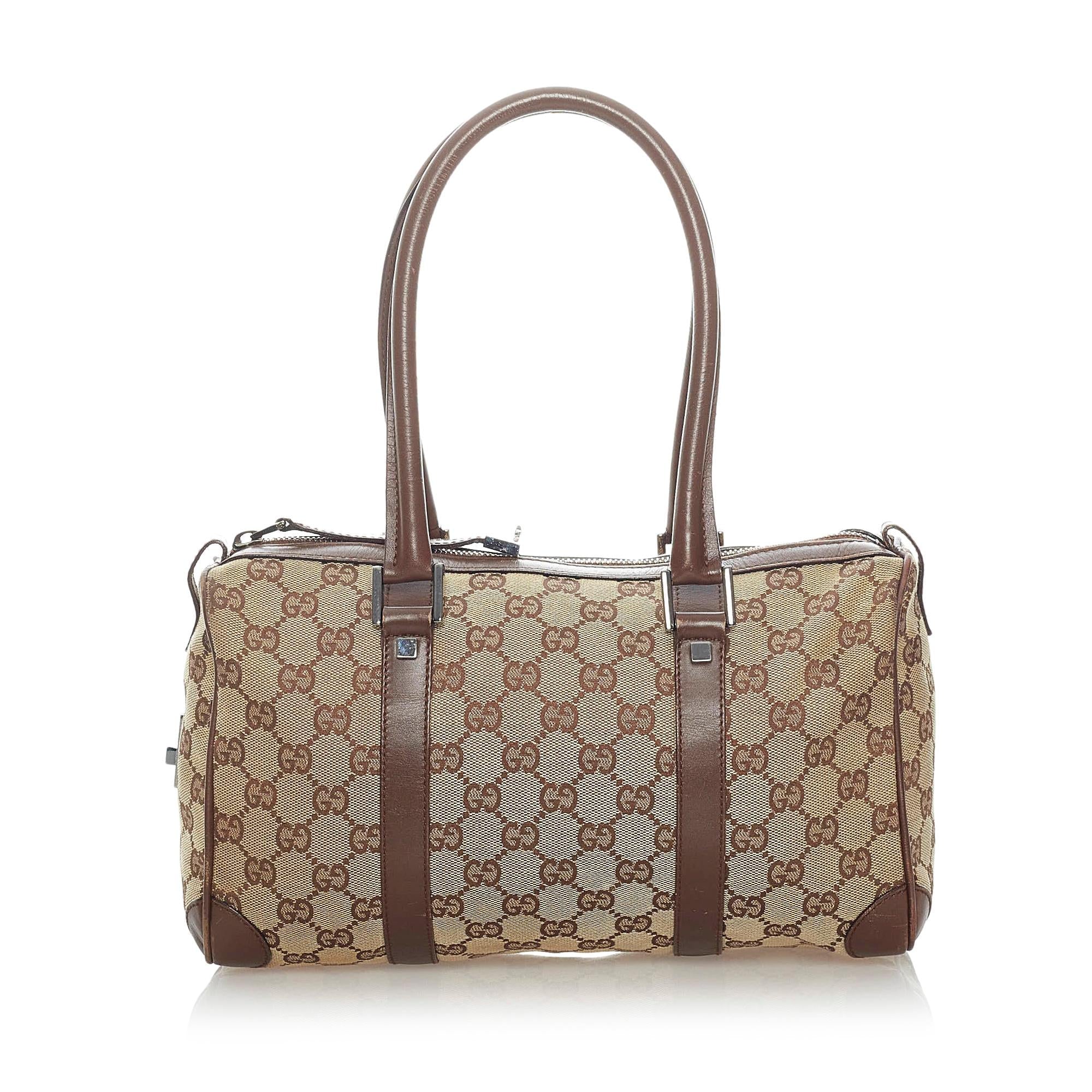 Gucci Gucci Canvas Boston Bag (SHG-33086)