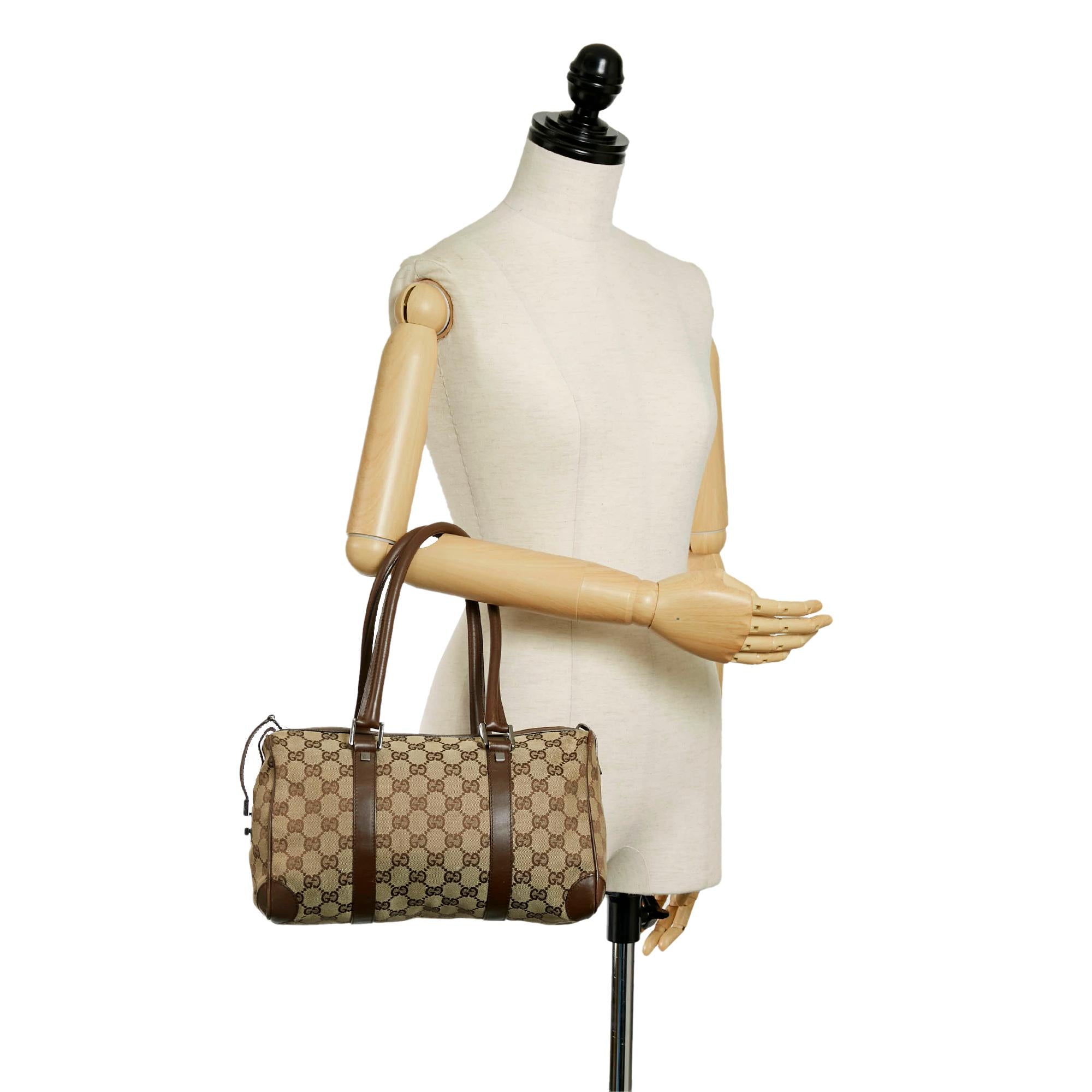 Gucci Gucci Canvas Boston Bag (SHG-33086)