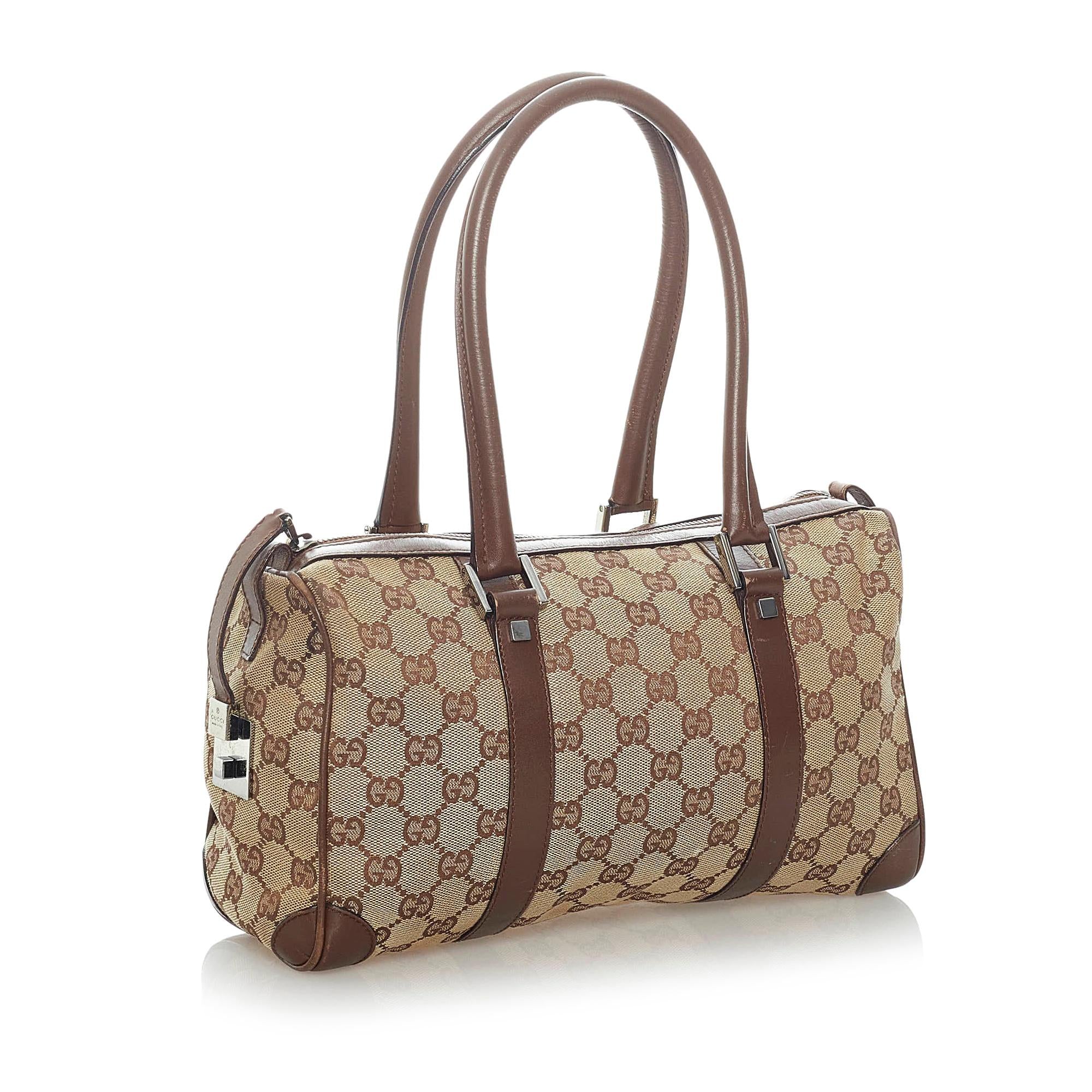 Gucci Gucci Canvas Boston Bag (SHG-33086)