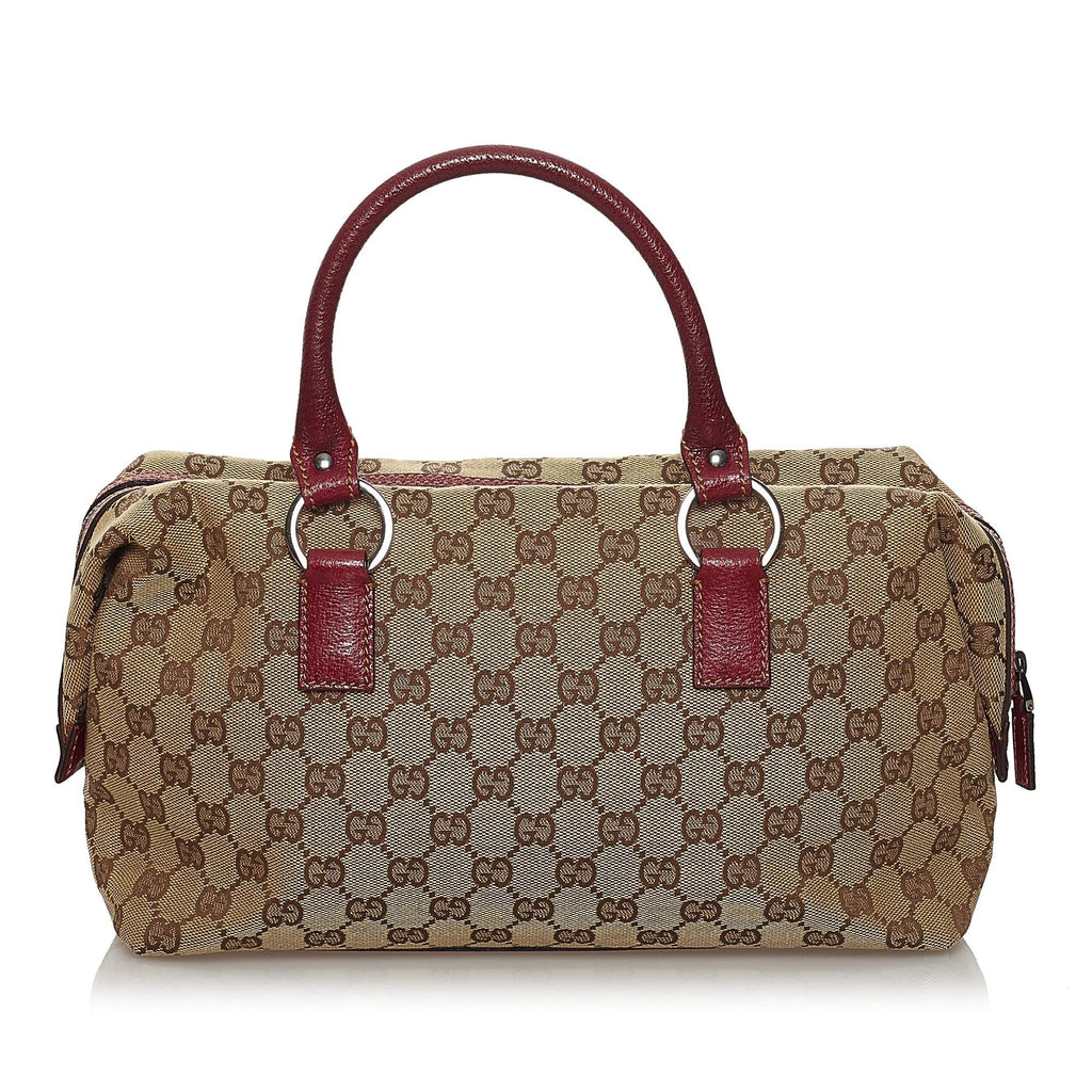 Gucci Gucci Canvas Boston Bag (SHG-33372)