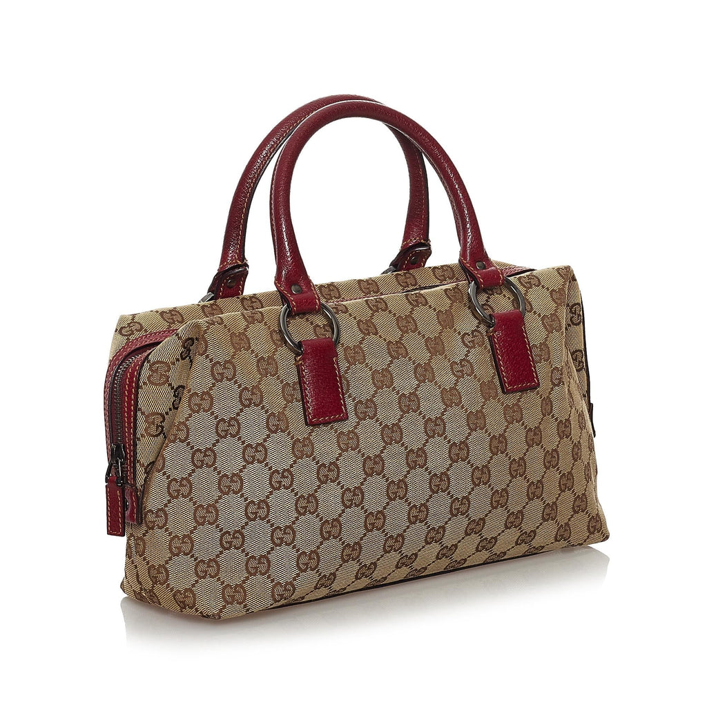 Gucci Gucci Canvas Boston Bag (SHG-33372)