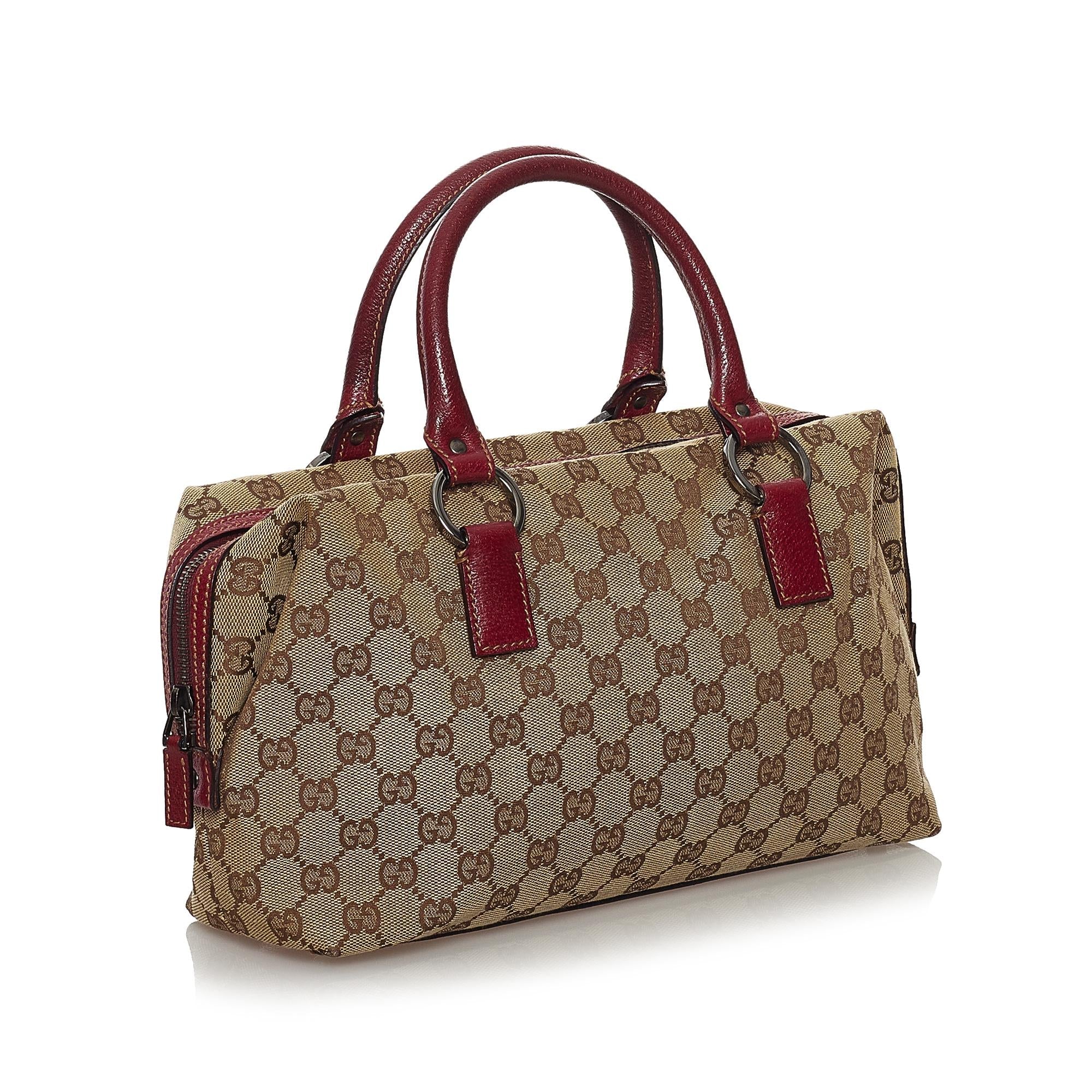Gucci Gucci Canvas Boston Bag (SHG-33372)