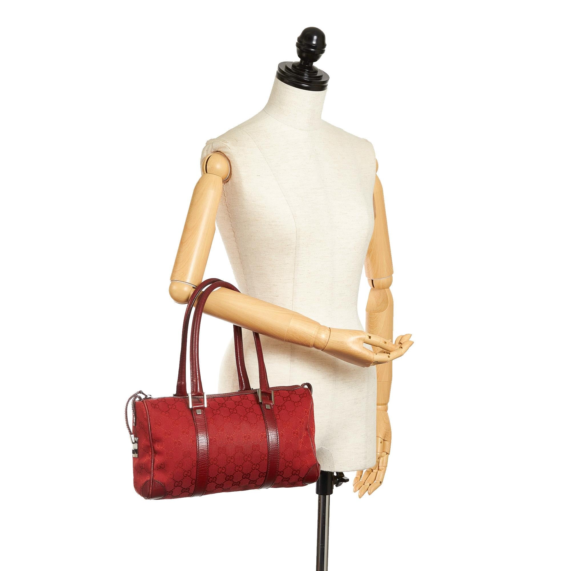 Gucci Gucci Canvas Boston Bag (SHG-33530)