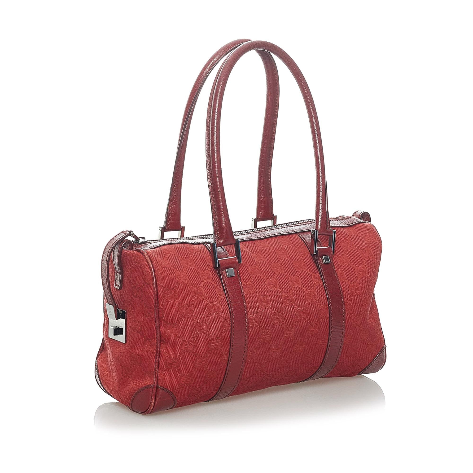 Gucci Gucci Canvas Boston Bag (SHG-33530)