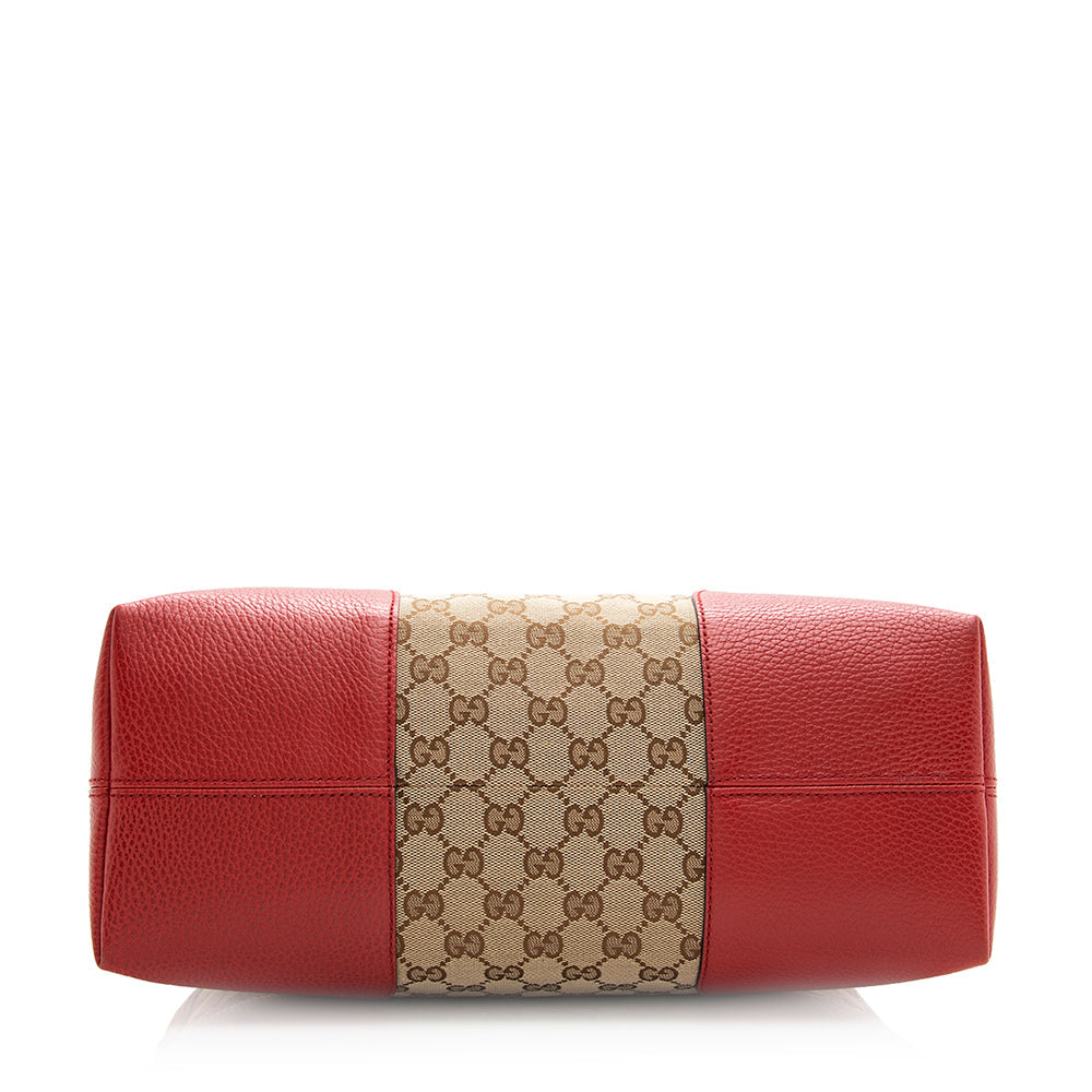 Gucci Gucci Canvas Bree Dome Shoulder Bag (SHF-20626)