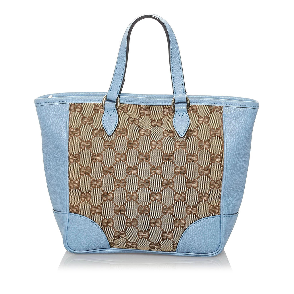 Gucci Gucci Canvas Bree Leather Satchel (SHG-34176)