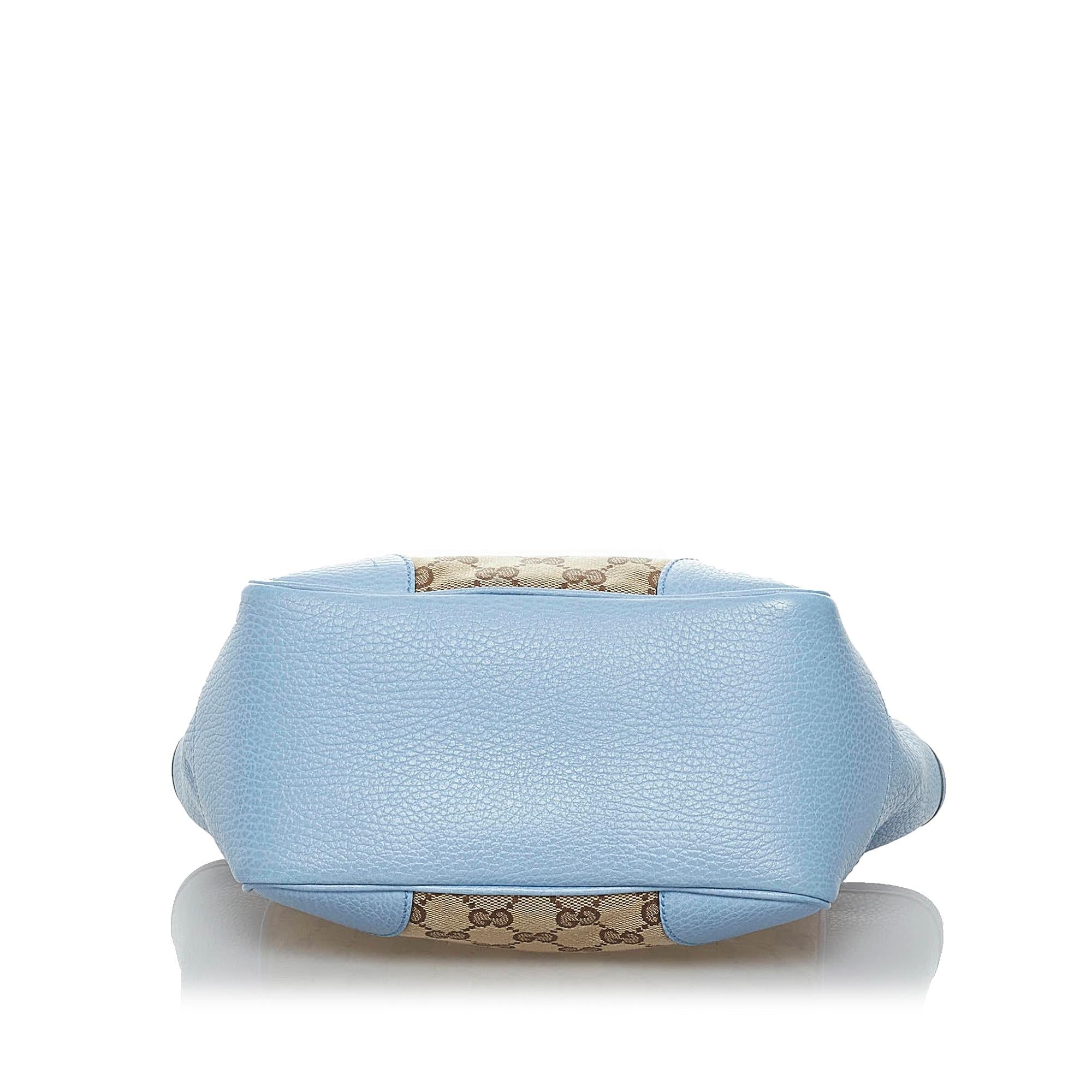 Gucci Gucci Canvas Bree Leather Satchel (SHG-34176)