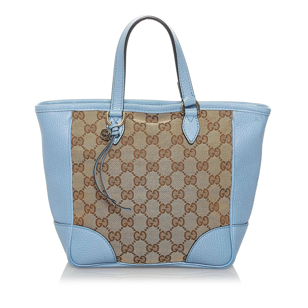 Gucci Gucci Canvas Bree Leather Satchel (SHG-34176)