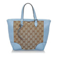 Gucci Gucci Canvas Bree Leather Satchel (SHG-34176)