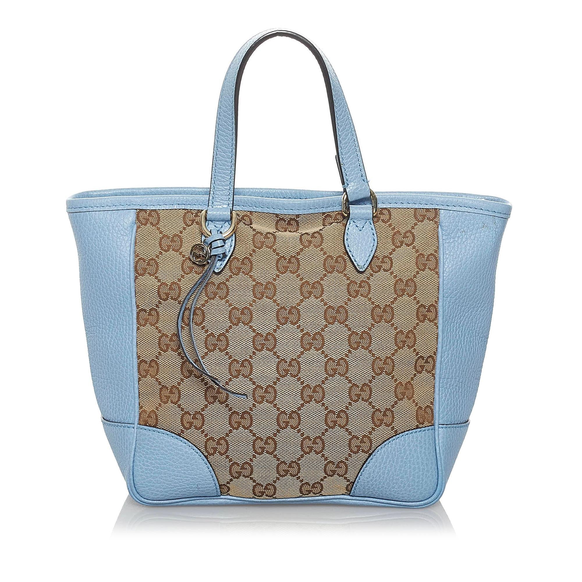 Gucci Gucci Canvas Bree Leather Satchel (SHG-34176)