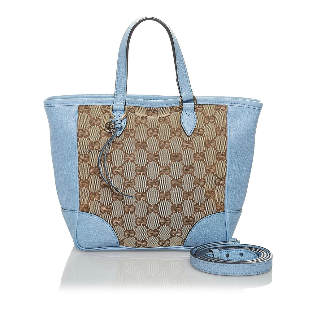 Gucci Gucci Canvas Bree Leather Satchel (SHG-34176)
