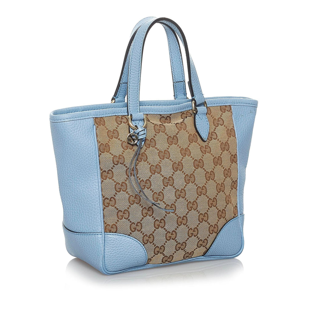 Gucci Gucci Canvas Bree Leather Satchel (SHG-34176)