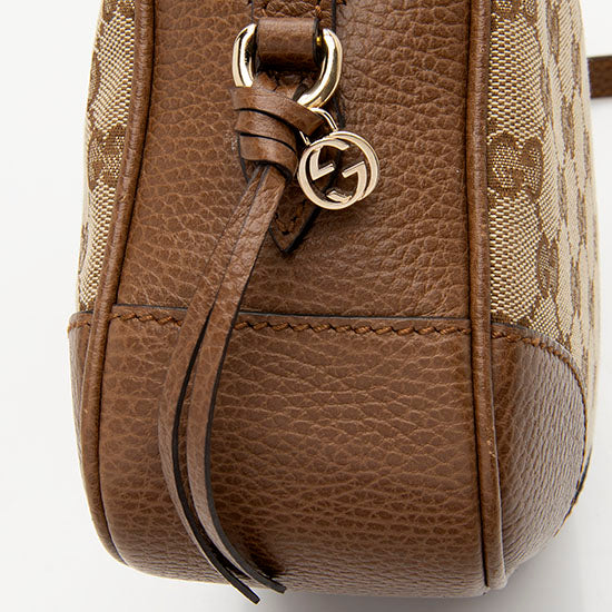 Gucci GG Canvas Bree Mini Messenger Bag (SHF-JmL6zI)