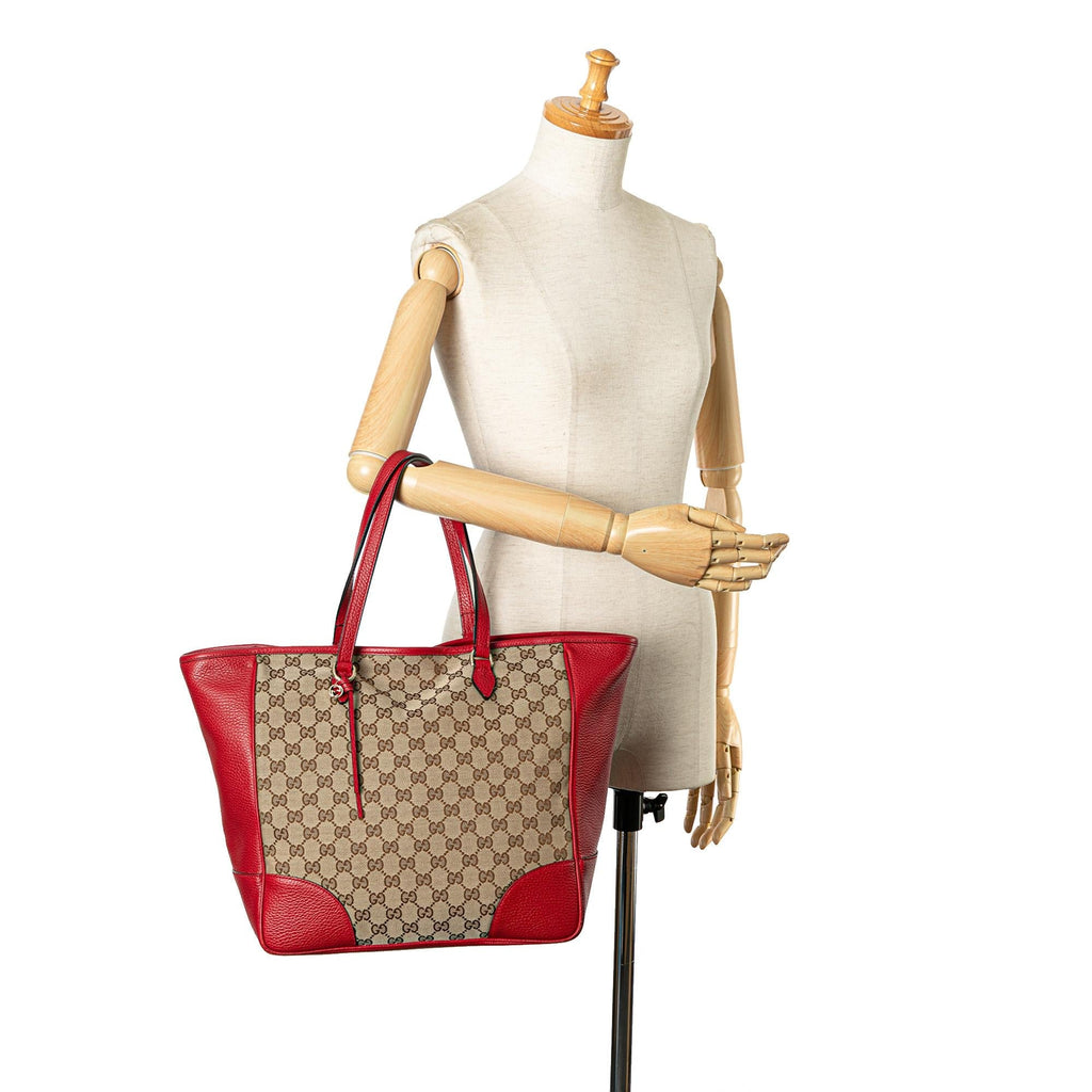 Gucci GG Canvas Bree Tote Bag (SHG-cjYUp6)