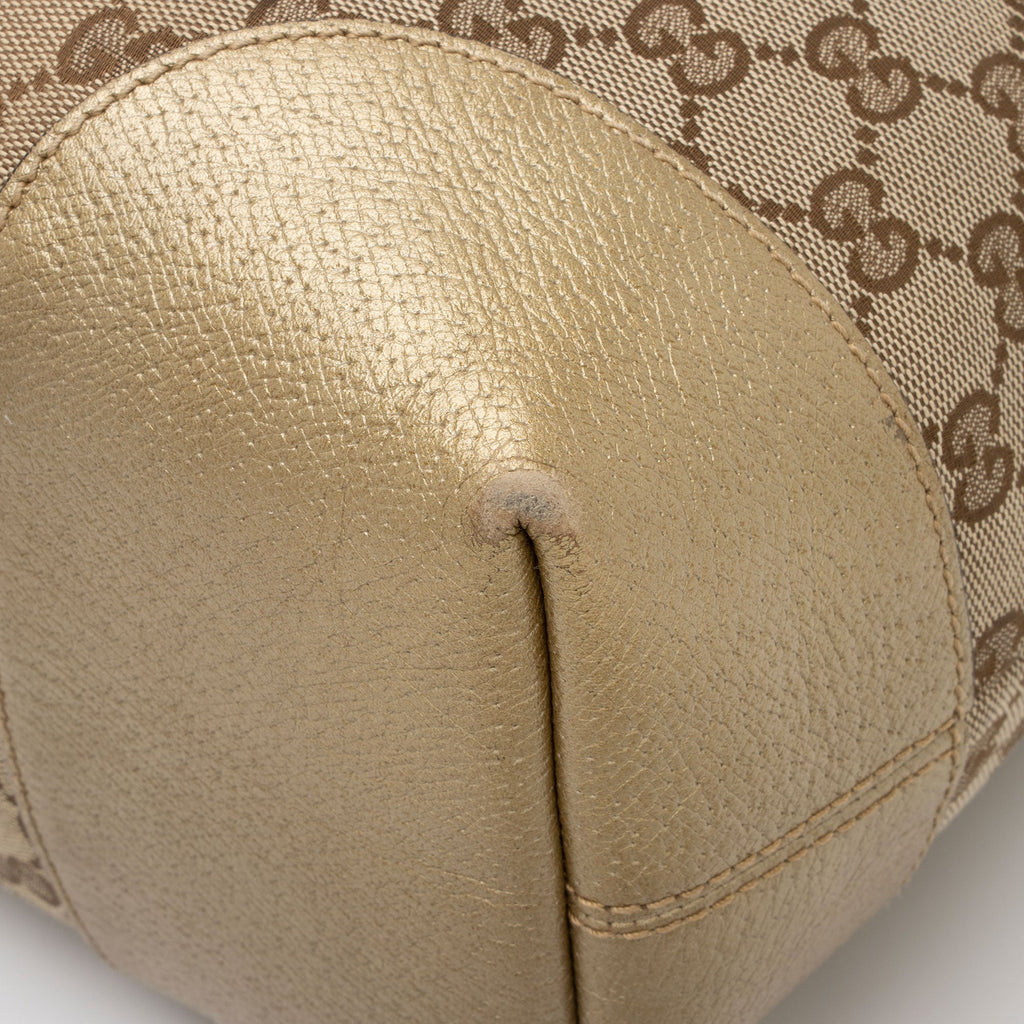 Gucci GG Canvas Bree Tote (SHF-9TFhBr)