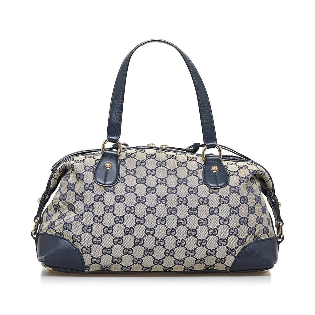 Gucci GG Canvas Brick Lane Satchel (SHG-564Kbq)