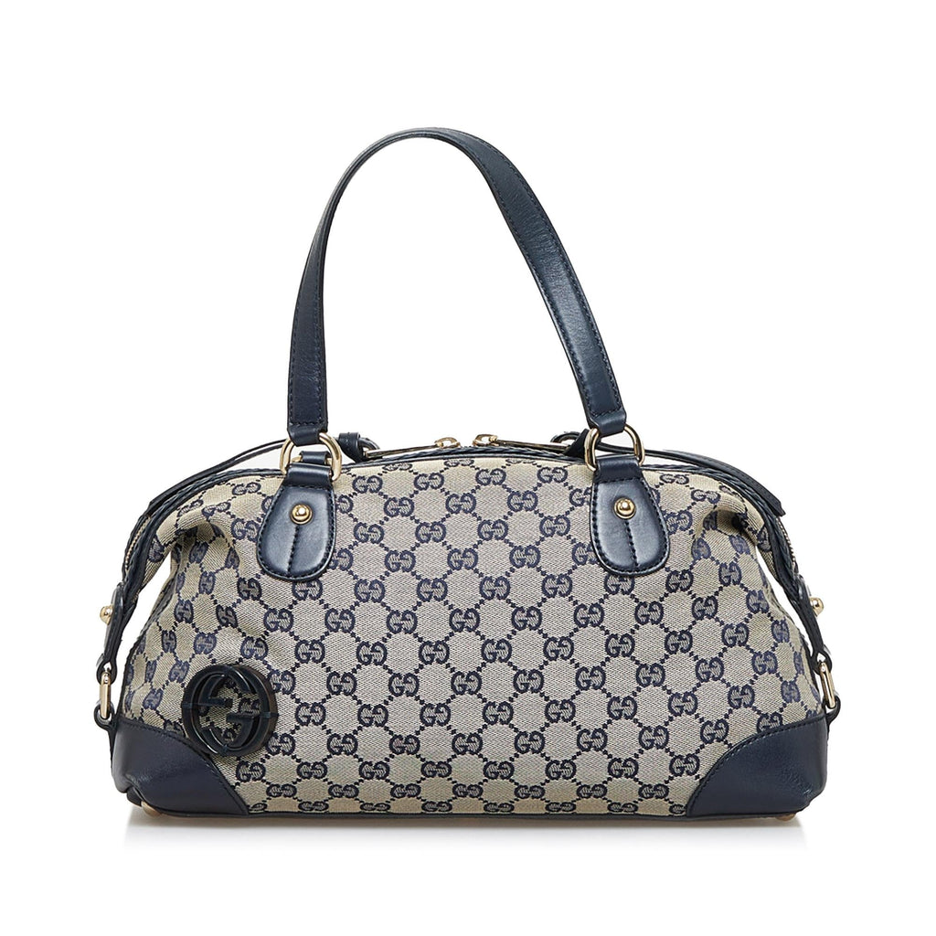 Gucci GG Canvas Brick Lane Satchel (SHG-564Kbq)