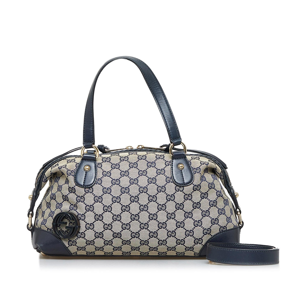 Gucci GG Canvas Brick Lane Satchel (SHG-564Kbq)