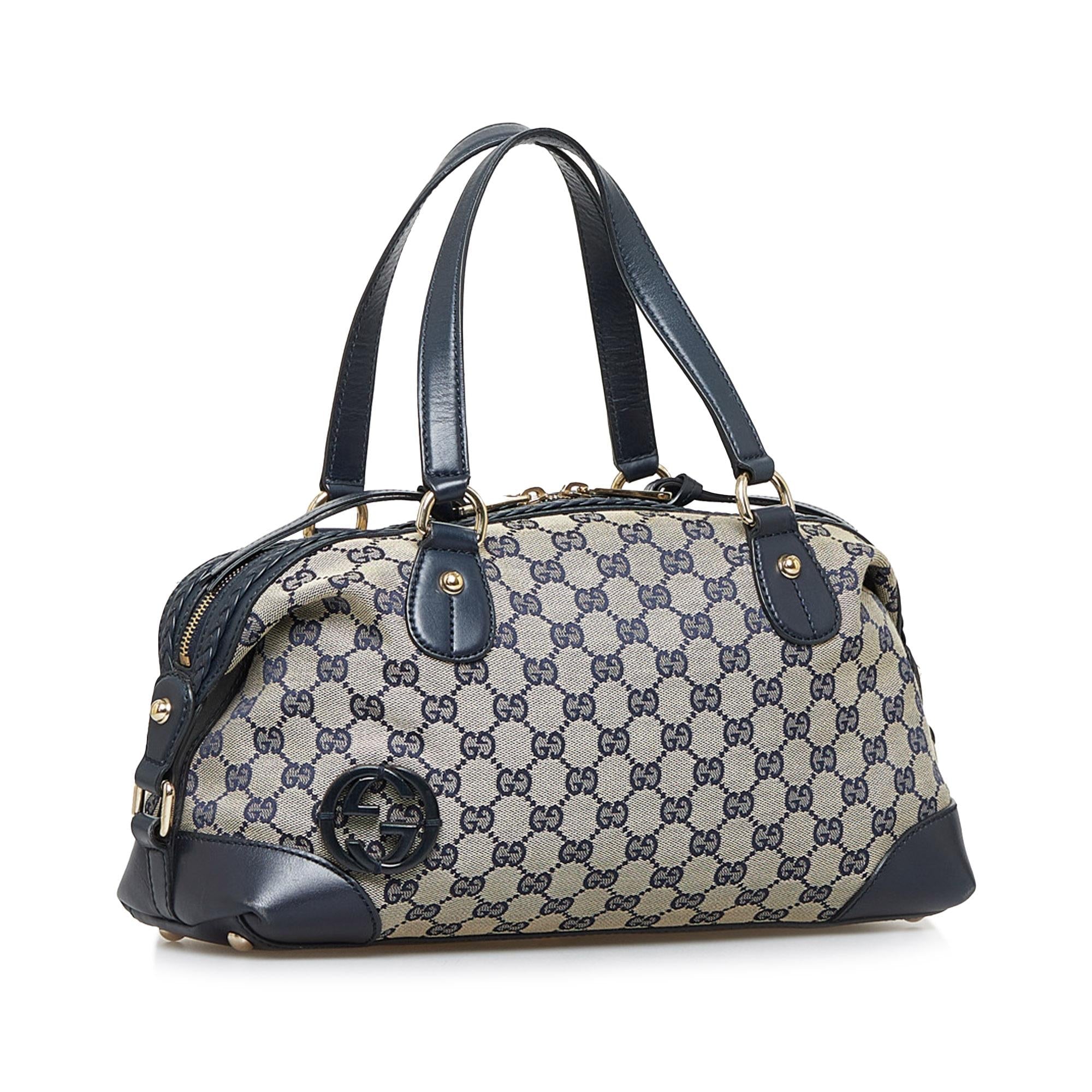 Gucci GG Canvas Brick Lane Satchel (SHG-564Kbq)