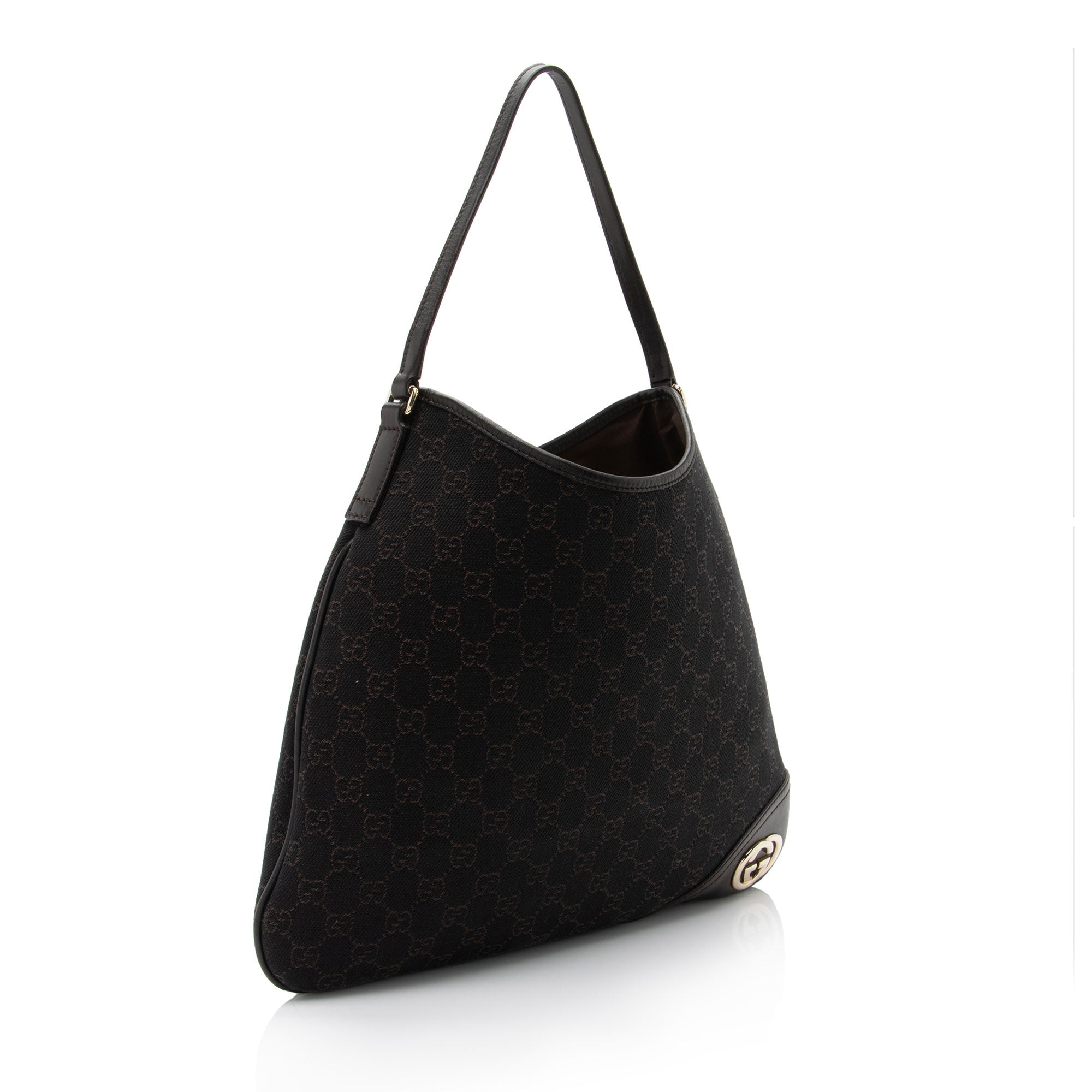 Gucci GG Canvas Britt Medium Hobo (SHF-nj2RBV)