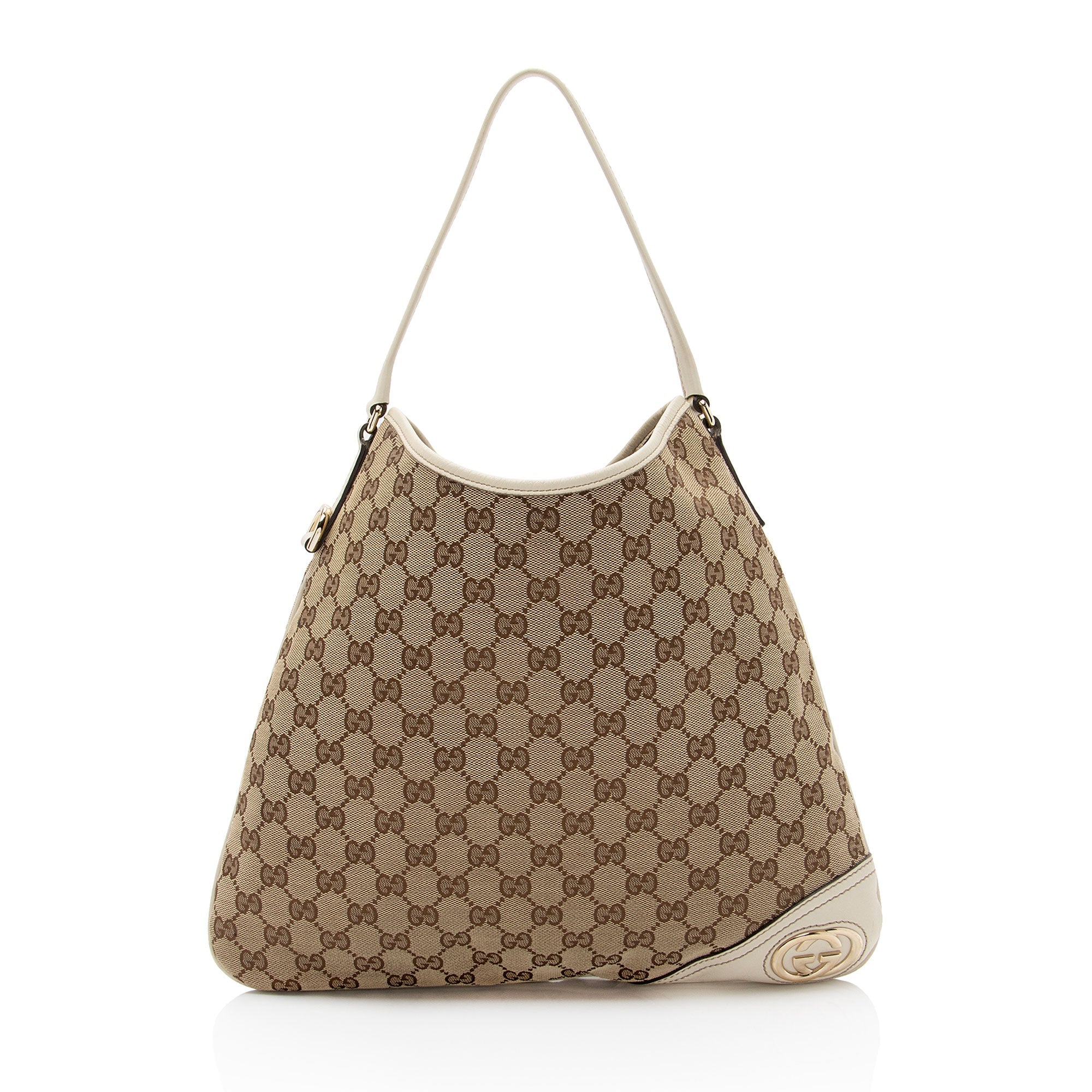 Gucci GG Canvas Britt Medium Hobo (SHF-puVAWm)