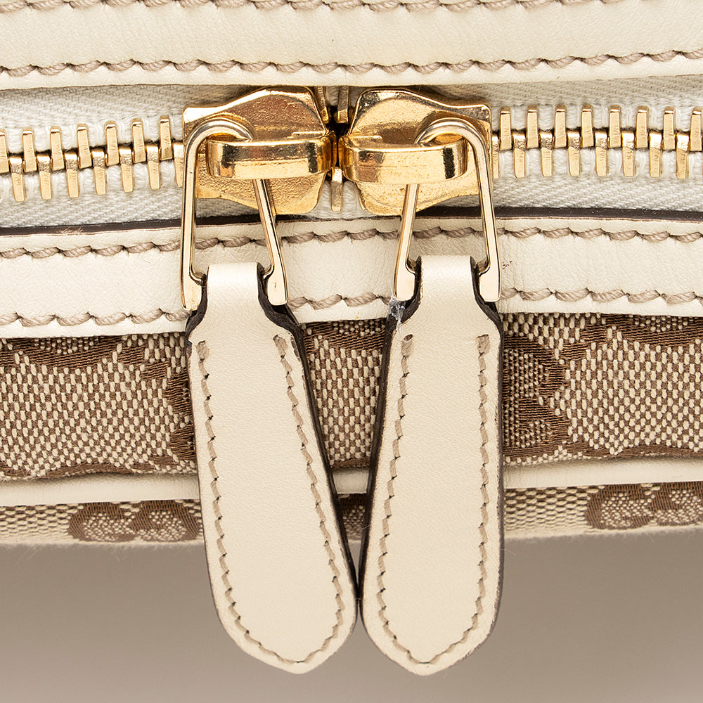 Gucci Gucci Canvas Britt Satchel (SHF-19241)