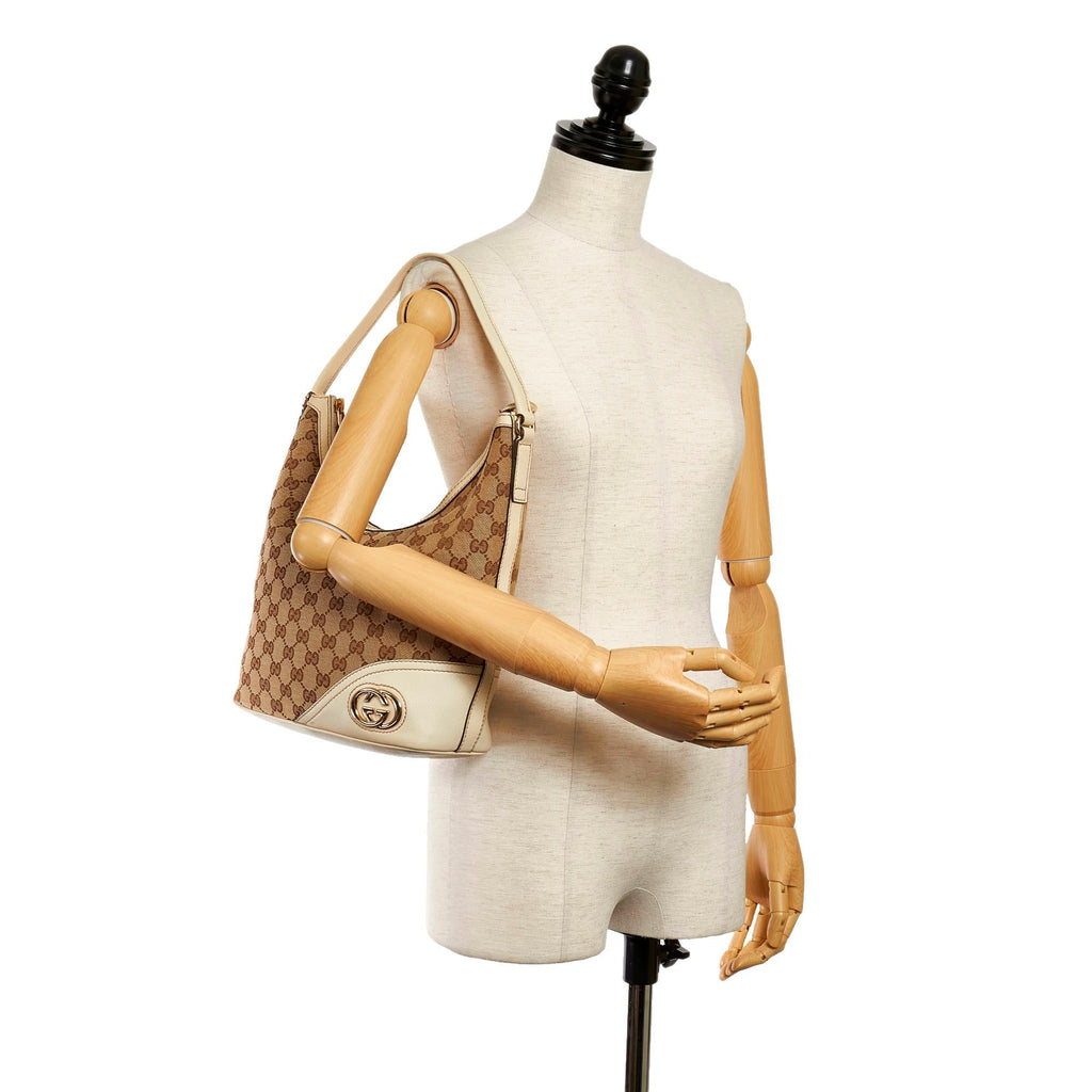 Gucci Gucci Canvas Britt Shoulder Bag (SHG-29822)