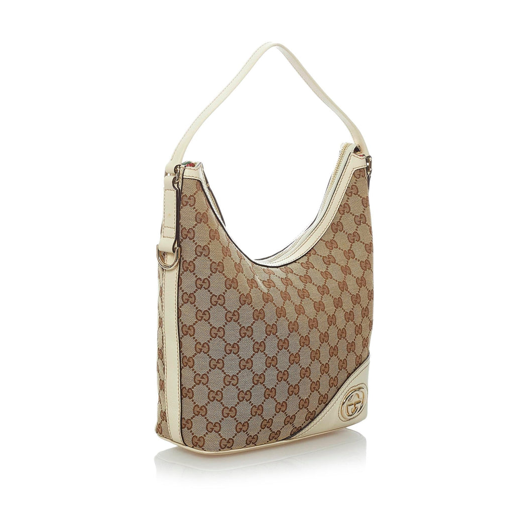 Gucci Gucci Canvas Britt Shoulder Bag (SHG-29822)
