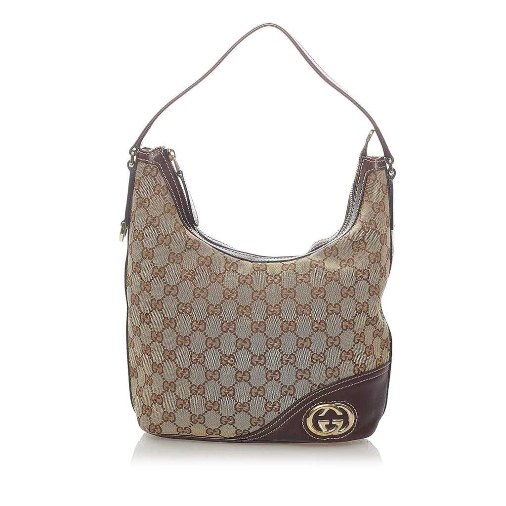 Gucci Gucci Canvas Britt Shoulder Bag (SHG-33188)