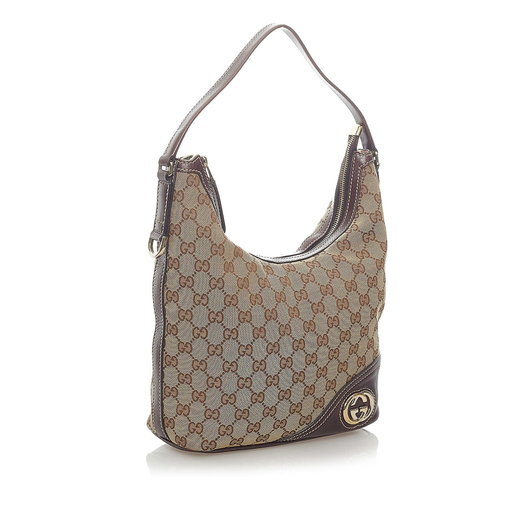 Gucci Gucci Canvas Britt Shoulder Bag (SHG-33188)