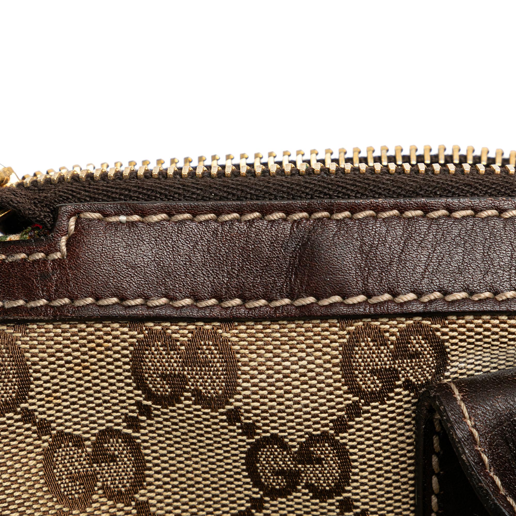 Gucci GG Canvas Britt Tote Bag (SHG-Iug8NH)