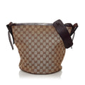Gucci Gucci Canvas Bucket Bag (SHG-32842)