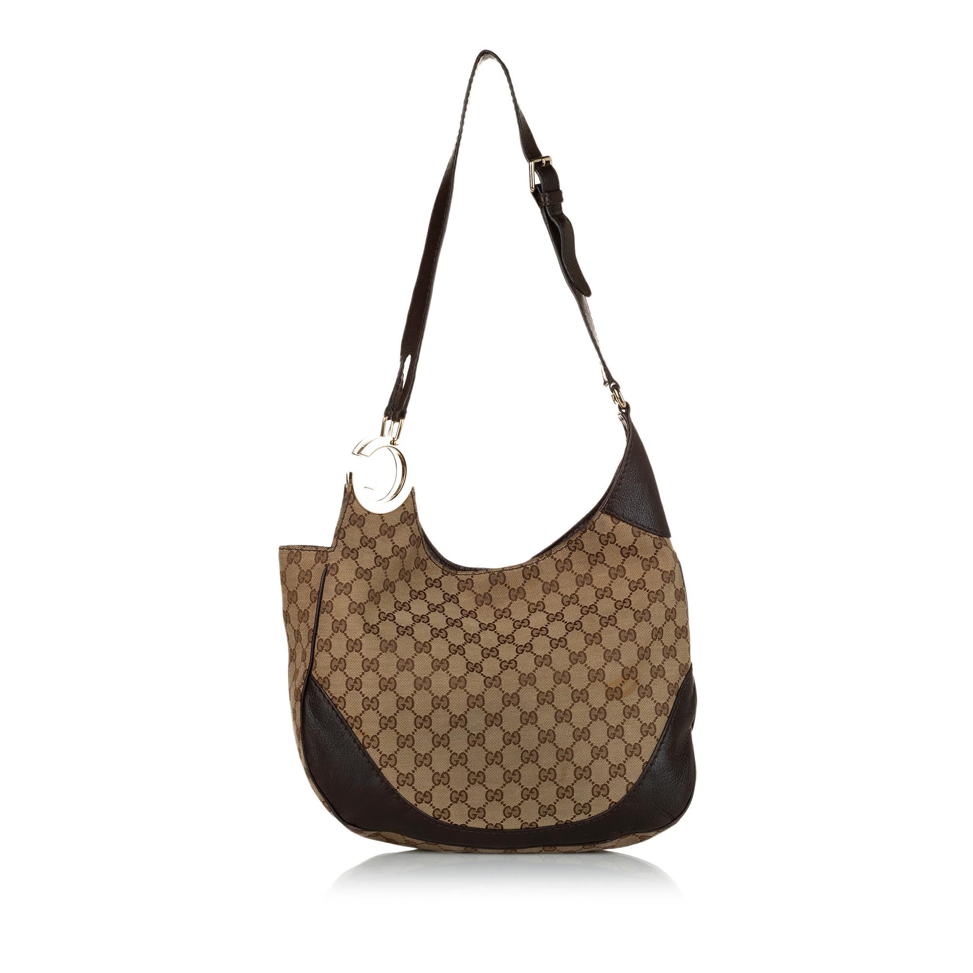 Gucci Gucci Canvas Charlotte Crossbody Bag (SHG-33186)