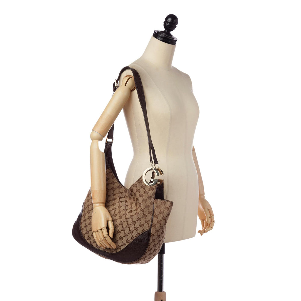 Gucci Gucci Canvas Charlotte Crossbody Bag (SHG-33186)