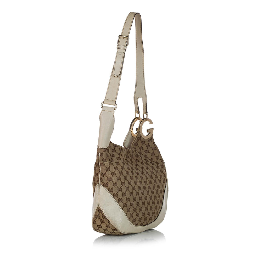 Gucci Gucci Canvas Charlotte Shoulder Bag (SHG-25694)