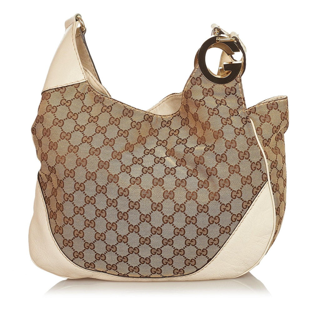 Gucci Gucci Canvas Charlotte Shoulder Bag (SHG-26341)