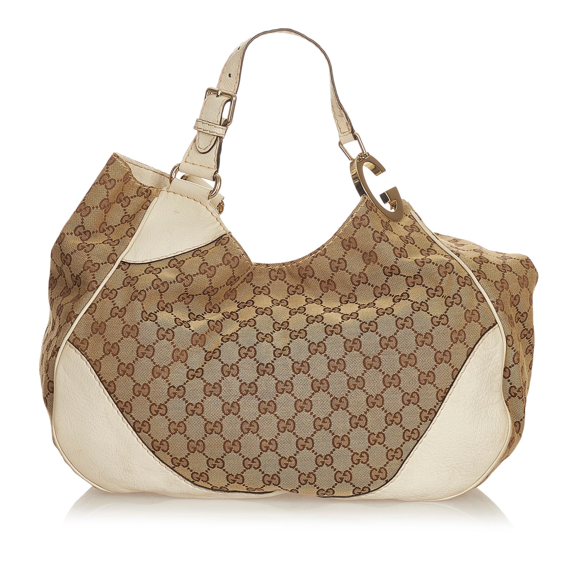 Gucci Gucci Canvas Charlotte Shoulder Bag (SHG-26944)