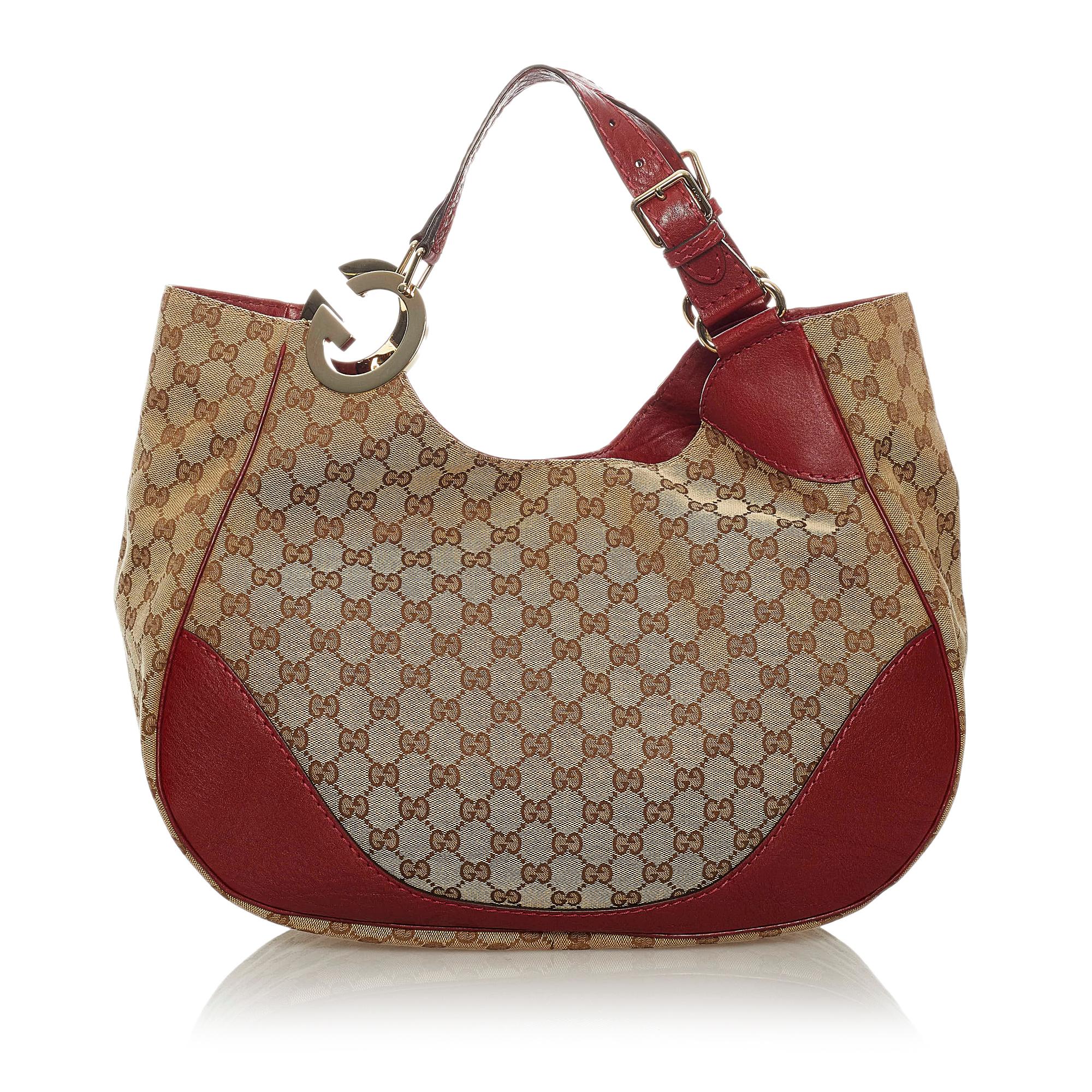 Gucci Gucci Canvas Charlotte Shoulder Bag (SHG-28683)