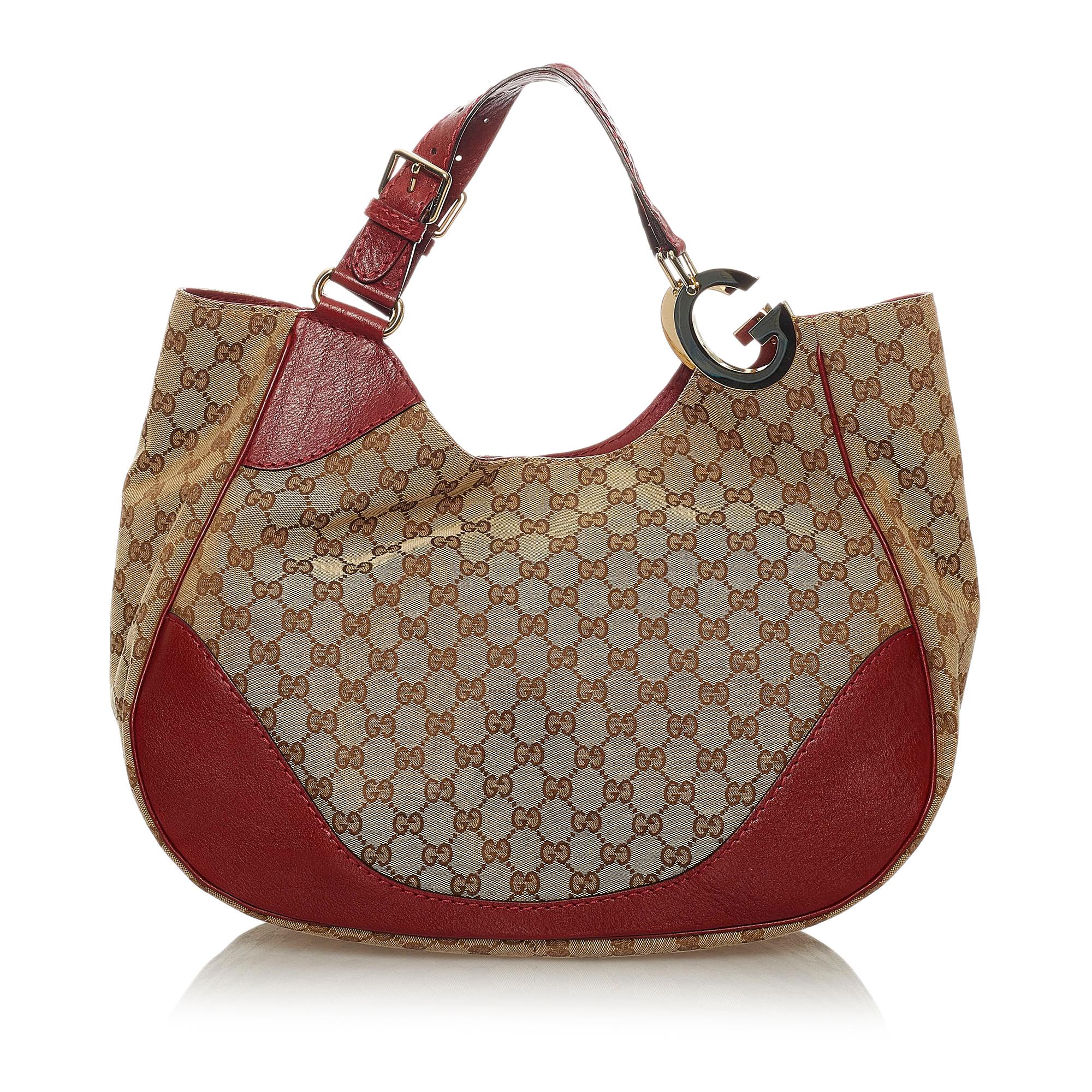 Gucci Gucci Canvas Charlotte Shoulder Bag (SHG-28683)