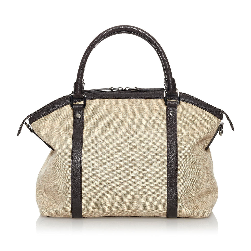 Gucci Gucci Canvas Charm Dome Satchel (SHG-30969)